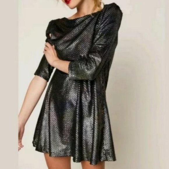Free People Diamonds Are Forever Mini Dress Small - Picture 2 of 8